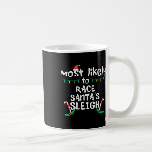 Hoogstwaarschijnlijk Race Santa Sleigh Kerstmis Ke Koffiemok