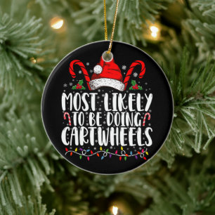 Hoogstwaarschijnlijk Radslagend Matchende Kerst Keramisch Ornament