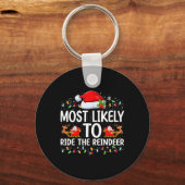 Hoogstwaarschijnlijk rijd je op de rendier matchin sleutelhanger (Voorkant)