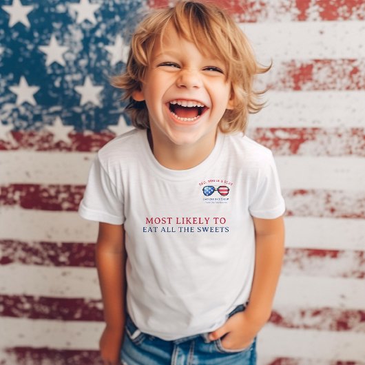 Hoogstwaarschijnlijk | Rood Wit & Blauw 4 juli Reü T-shirt