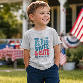 Hoogstwaarschijnlijk Rood Wit en Schattig Aangepas Kinder Shirts