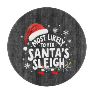 Hoogstwaarschijnlijk Santa's Sleigh Handyman Xmas Snijplank