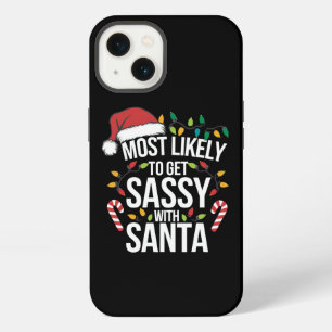 Hoogstwaarschijnlijk Sassy Worden Met Kerstman Ker iPhone 13 Hoesje