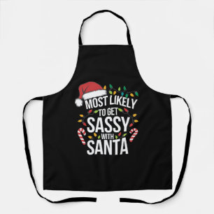 Hoogstwaarschijnlijk Sassy Worden Met Kerstman Ker Schort