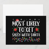 Hoogstwaarschijnlijk sassy worden met Sinterklaas Kaart (Voorkant / Achterkant)