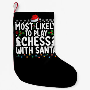 Hoogstwaarschijnlijk Schaken met Kerstman Kerstmis Kleine Kerstsok
