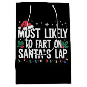 Hoogstwaarschijnlijk scheet op kerstschoot medium cadeauzakje (Voorkant)