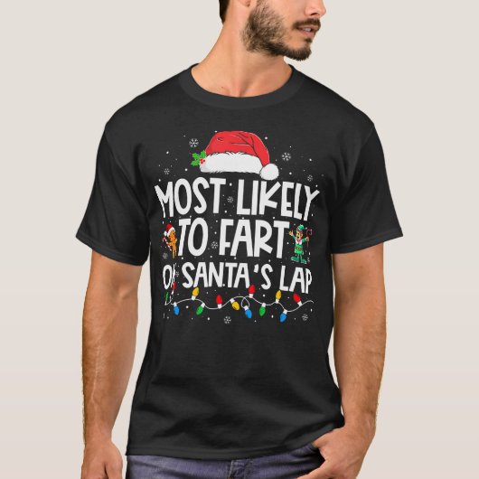 Hoogstwaarschijnlijk scheet op kerstschoot t-shirt (Voorkant)