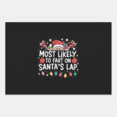 Hoogstwaarschijnlijk scheet op Santa's schoot fami Inpakpapier Vel (Voorkant)