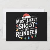 Hoogstwaarschijnlijk Schiet de Familie Kerstman va Feestdagenkaart (Voorkant)