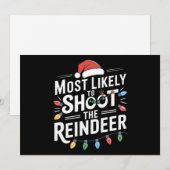 Hoogstwaarschijnlijk Schiet de Familie Kerstman va Feestdagenkaart (Voorkant / Achterkant)