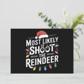 Hoogstwaarschijnlijk Schiet de Familie Kerstman va Feestdagenkaart (Staand voorkant)