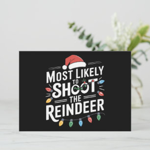 Hoogstwaarschijnlijk Schiet de Familie Kerstman va Feestdagenkaart