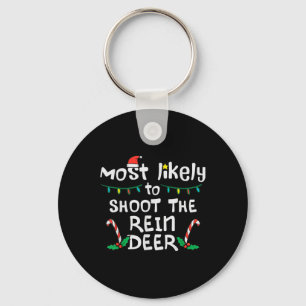 Hoogstwaarschijnlijk Schiet Rendier Kerstmis Xmas Sleutelhanger