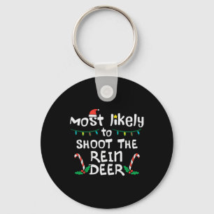 Hoogstwaarschijnlijk Schiet Rendier Kerstmis Xmas Sleutelhanger