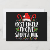Hoogstwaarschijnlijk Sinterklaas Een Knuffel Geven Kaart (Voorkant)