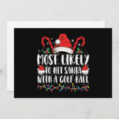 Hoogstwaarschijnlijk Sinterklaas met een golfbal r Kaart (Voorkant / Achterkant)