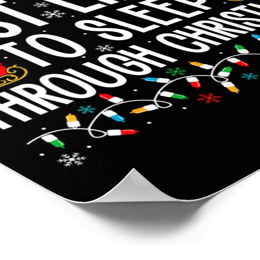 Hoogstwaarschijnlijk slaap je door de kerst matchi poster (Hoek)