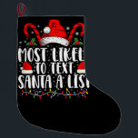 Hoogstwaarschijnlijk sms't Santa een lijst die ove Grote Kerstsok<br><div class="desc">Hoogstwaarschijnlijk sms't Santa een lijst die overeenkomt met Kerstmis</div>
