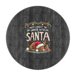 Hoogstwaarschijnlijk snooze met Santa Sleepy Reind Snijplank