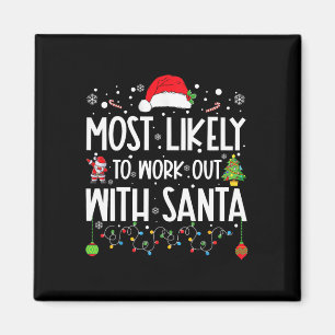 Hoogstwaarschijnlijk Sporten Met Santa Familie Ker Magneet