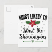 Hoogstwaarschijnlijk start de kerst-shenanigans briefkaart (Voorkant / Achterkant)