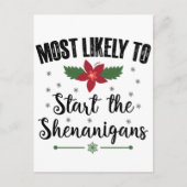 Hoogstwaarschijnlijk start de kerst-shenanigans briefkaart (Voorkant)