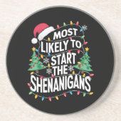 Hoogstwaarschijnlijk start de Shenanigans familie  Zandsteen Onderzetter (Voorkant)