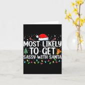Hoogstwaarschijnlijk Sy Krijgen Met Kerstman Funny Kaart (Gele Bloem)