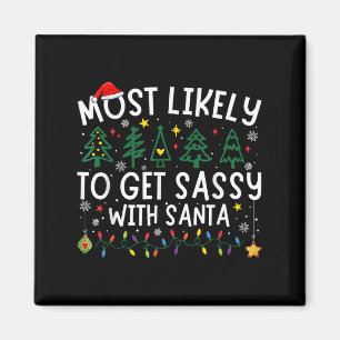 Hoogstwaarschijnlijk Sy Met Santa Matching Christm Magneet