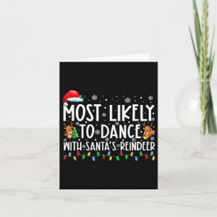 Hoogstwaarschijnlijk te dansen met de rendierfamil kaart