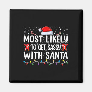 Hoogstwaarschijnlijk te krijgen sy met Santa Funny Magneet