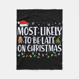 Hoogstwaarschijnlijk te laat voor kerst familie ma fleece deken