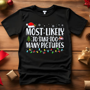Hoogstwaarschijnlijk te veel AFBEELDINGEN KERSTMIS T-shirt