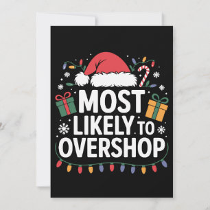 Hoogstwaarschijnlijk te veel kerstlichtjes Kerstmu Kaart