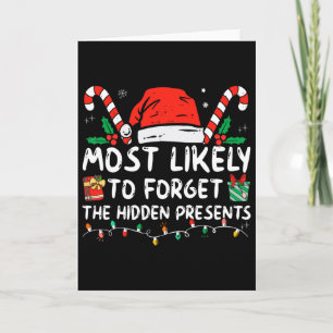 Hoogstwaarschijnlijk vergeet de verborgen cadeaus kaart