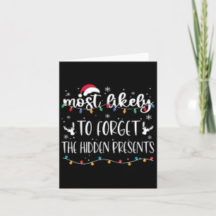 Hoogstwaarschijnlijk vergeet de verborgen cadeaus  kaart