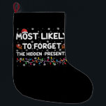 Hoogstwaarschijnlijk vergeet de verborgen Kerstcad Grote Kerstsok<br><div class="desc">Hoogstwaarschijnlijk vergeet de verborgen Kerstcadeaus Xmas</div>