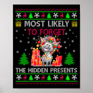 Hoogstwaarschijnlijk vergeet de verborgen zebra ke poster