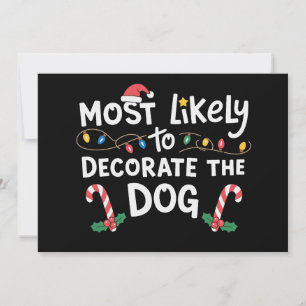 Hoogstwaarschijnlijk versiert de hond Kerstmis Xma Kaart