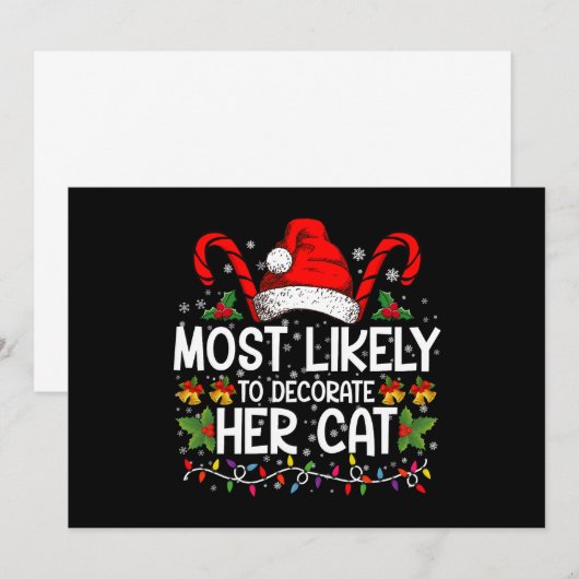 Hoogstwaarschijnlijk versiert ze haar kattige fami kaart (Voorkant / Achterkant)