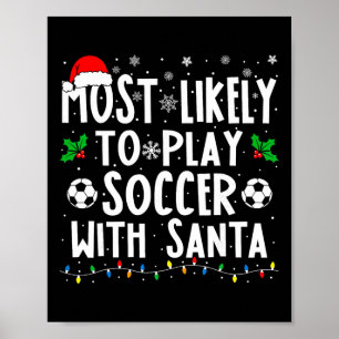 Hoogstwaarschijnlijk voetbal te spelen met de kers poster