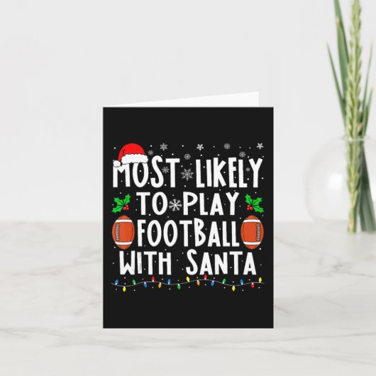 Hoogstwaarschijnlijk voetballen met de Kerstman Fa Kaart (Voorkant)
