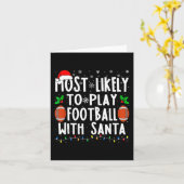 Hoogstwaarschijnlijk voetballen met de Kerstman Fa Kaart (Gele Bloem)