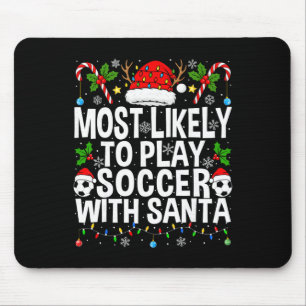 Hoogstwaarschijnlijk voetballen met de Kerstman Fu Muismat
