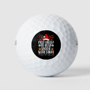 Hoogstwaarschijnlijk voetballen met Kerstman Famil Golfballen