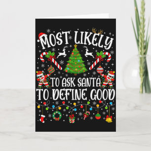 Hoogstwaarschijnlijk vraagt aan Kerstman om goede  Kaart