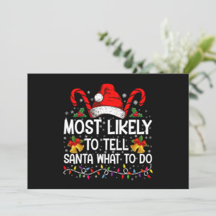 Hoogstwaarschijnlijk Zal Vertellen Wat Santa Moet Kaart