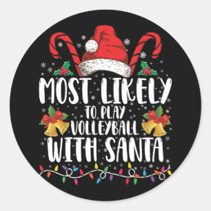 Hoogstwaarschijnlijk zal volleyball spelen met de  ronde sticker