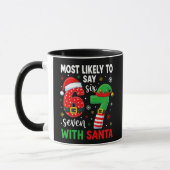 Hoogstwaarschijnlijk zegt 67 Meme Kerstmis Mok (Links)